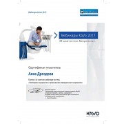 ДАГ - KAVO - 2017-03-01 - Сертификат - Vebinars микроскоп