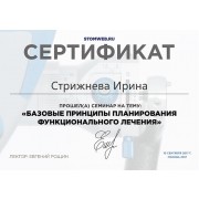 СИЮ - StomWeb - 2017 - сертификат - планирование